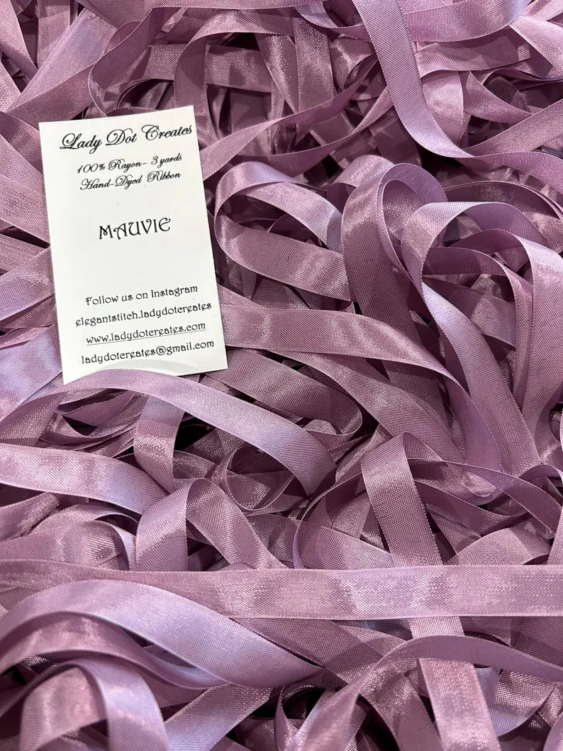 Mauvy 9/16" Rayon Ribbon Trim (3 Yards)