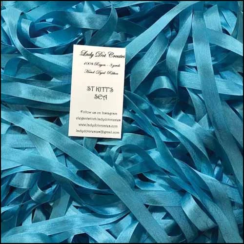 St. Kitt's Sea 9/16" Rayon Ribbon Trim (3 Yards)