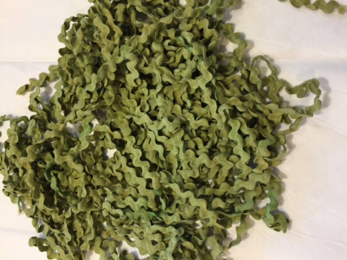 Algea Green 1/2" Rick Rack (3 yards)