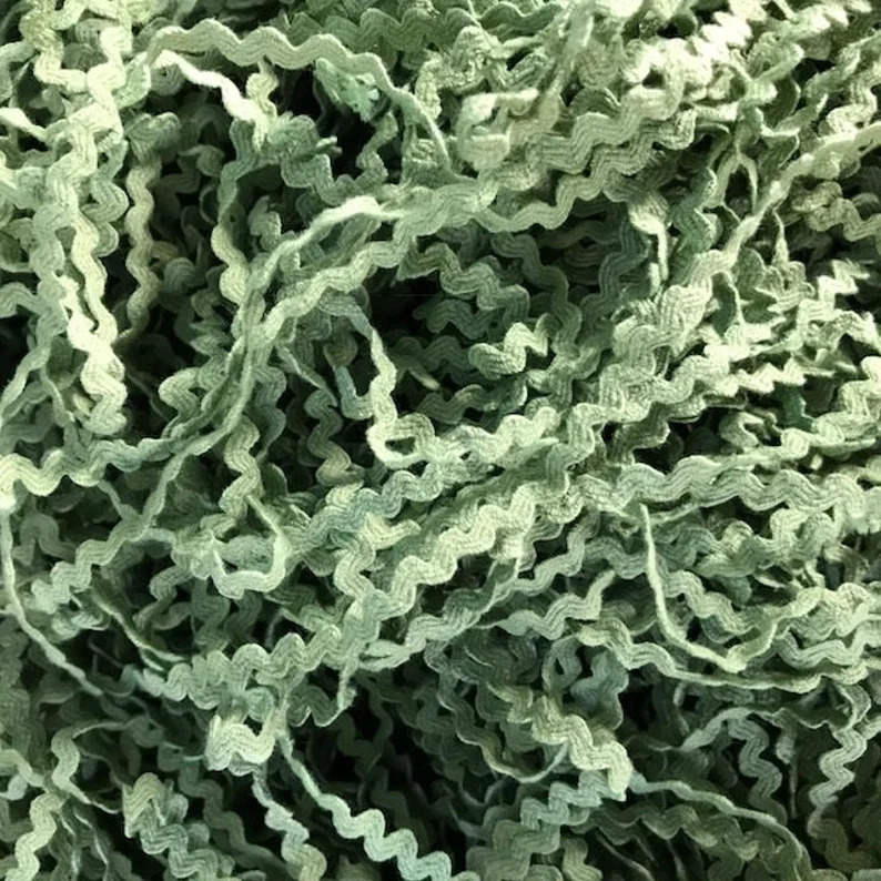 Algae Green 7/32" Rick Rack (3 yards)