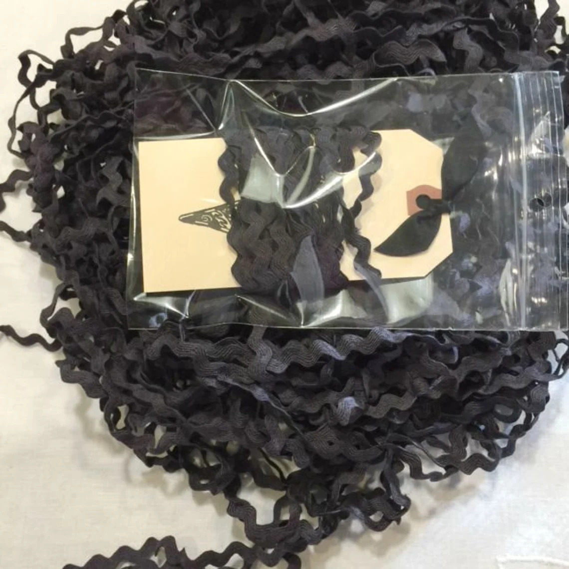 Licorice Black 7/32" Rick Rack (3 yards)