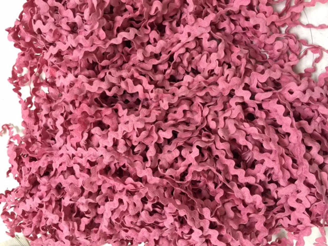 Peony Pink 1/2" Rick Rack (3 yards)