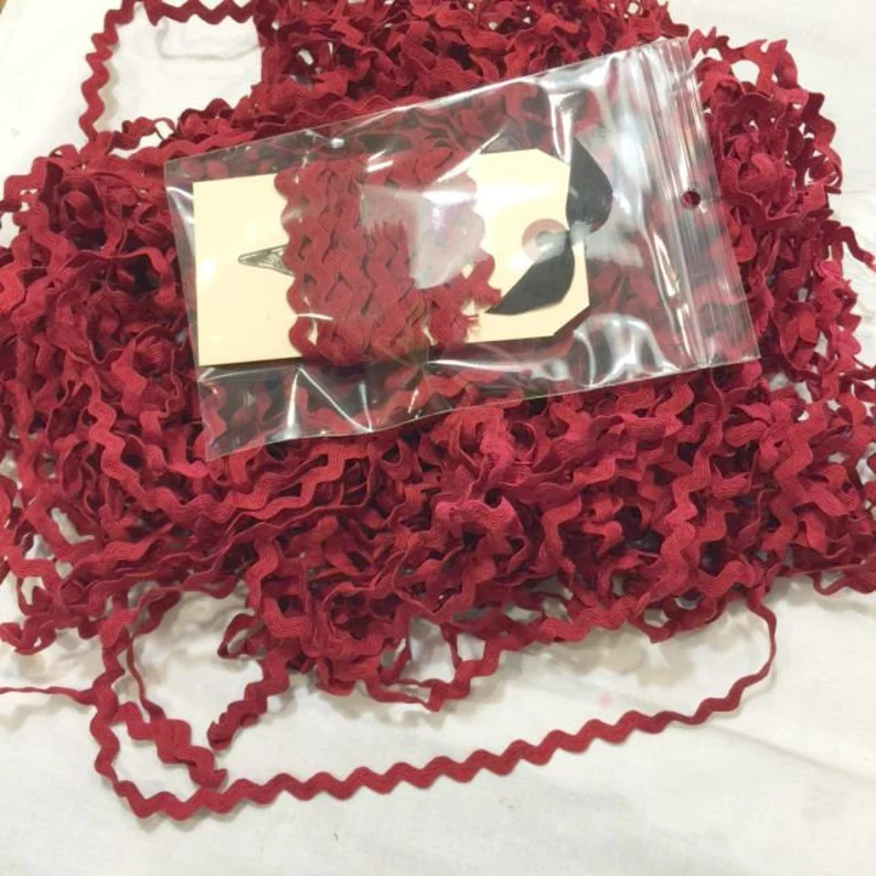 Sizzle Red 7/32" Rick Rack (3 yards)