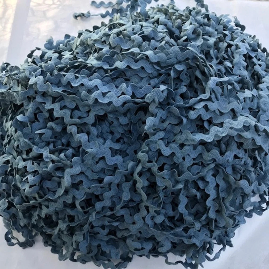 Storm Blue 7/32" Rick Rack (3 yards)