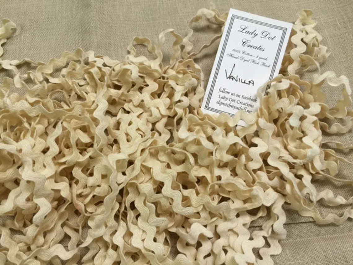 Vanilla White 1/2" Rick Rack (3 yards)