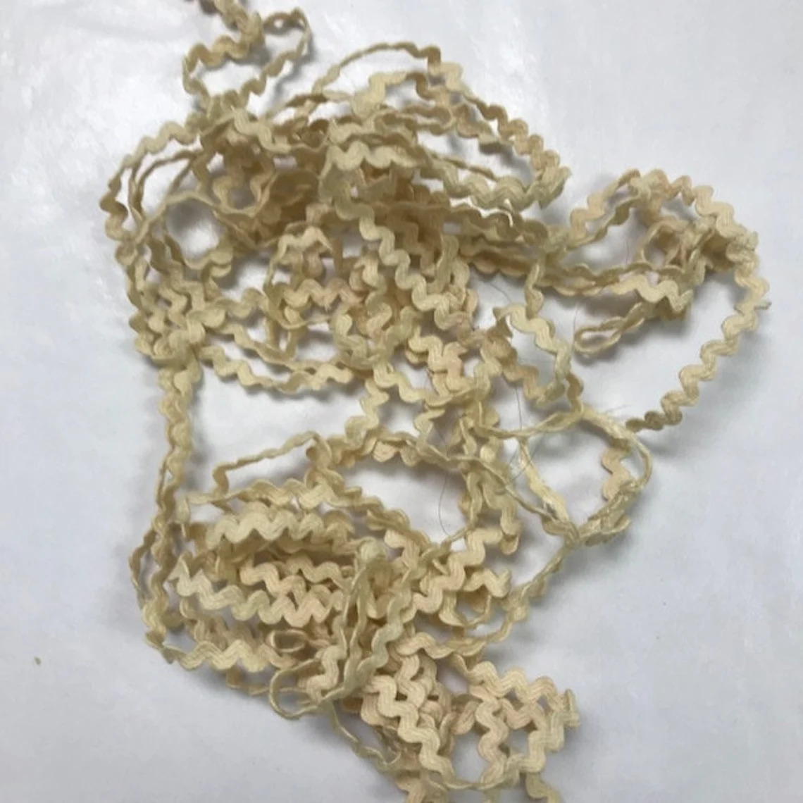 Vanilla White 7/32" Rick Rack (3 yards)