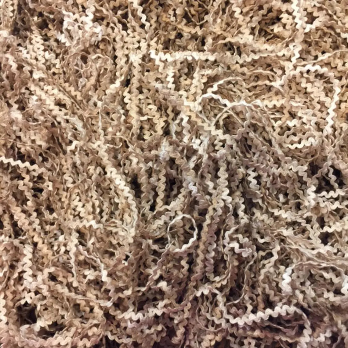 Vintage Tan 7/32" Rick Rack (3 yards)