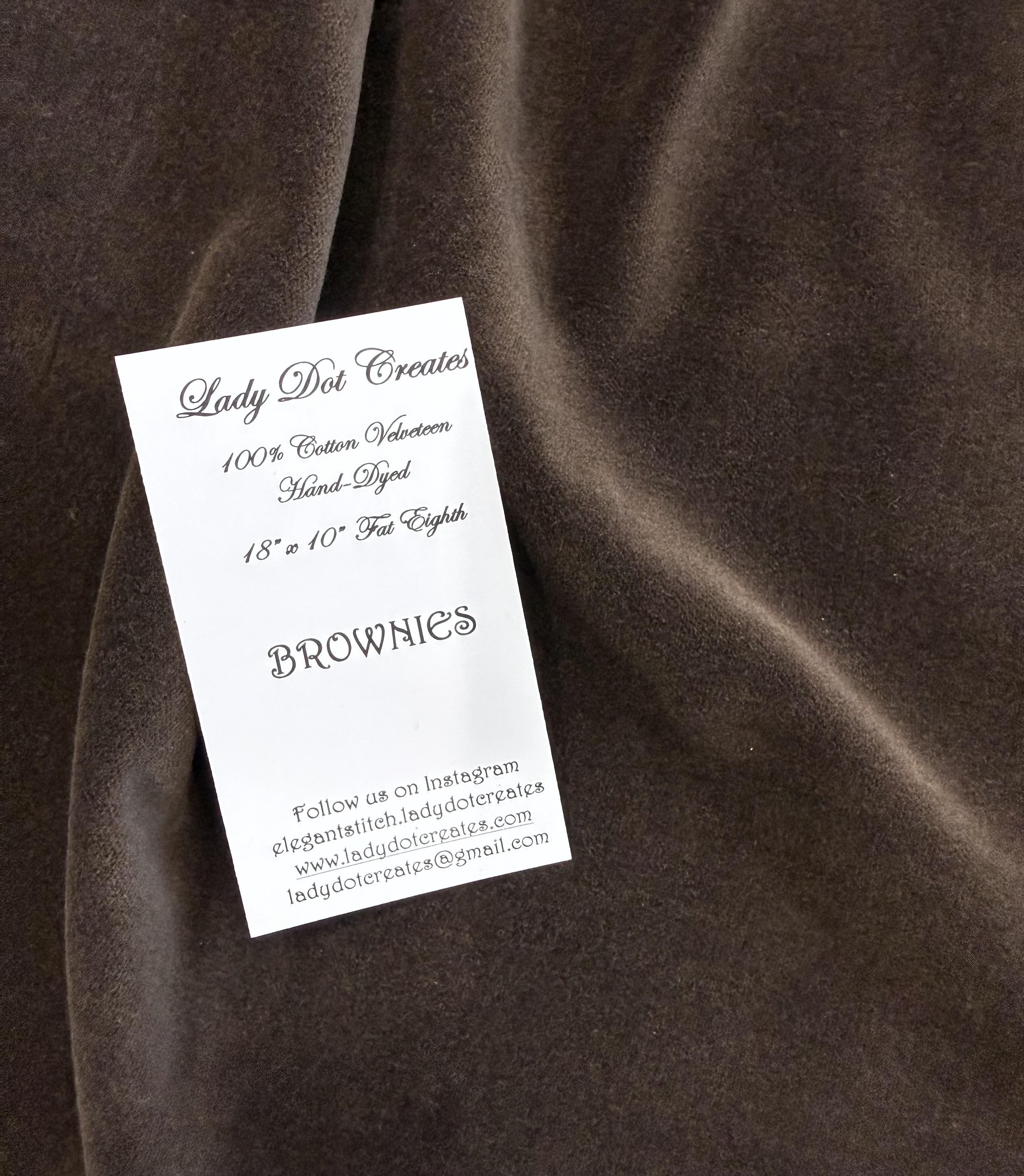 Brownies Velveteen 18" x 10"