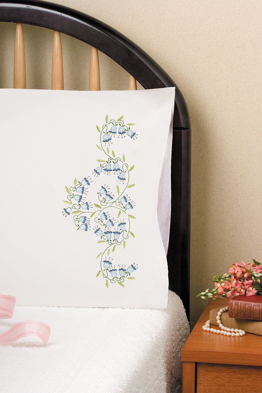 Blue Bells - Pillowcase Embroidery Kit