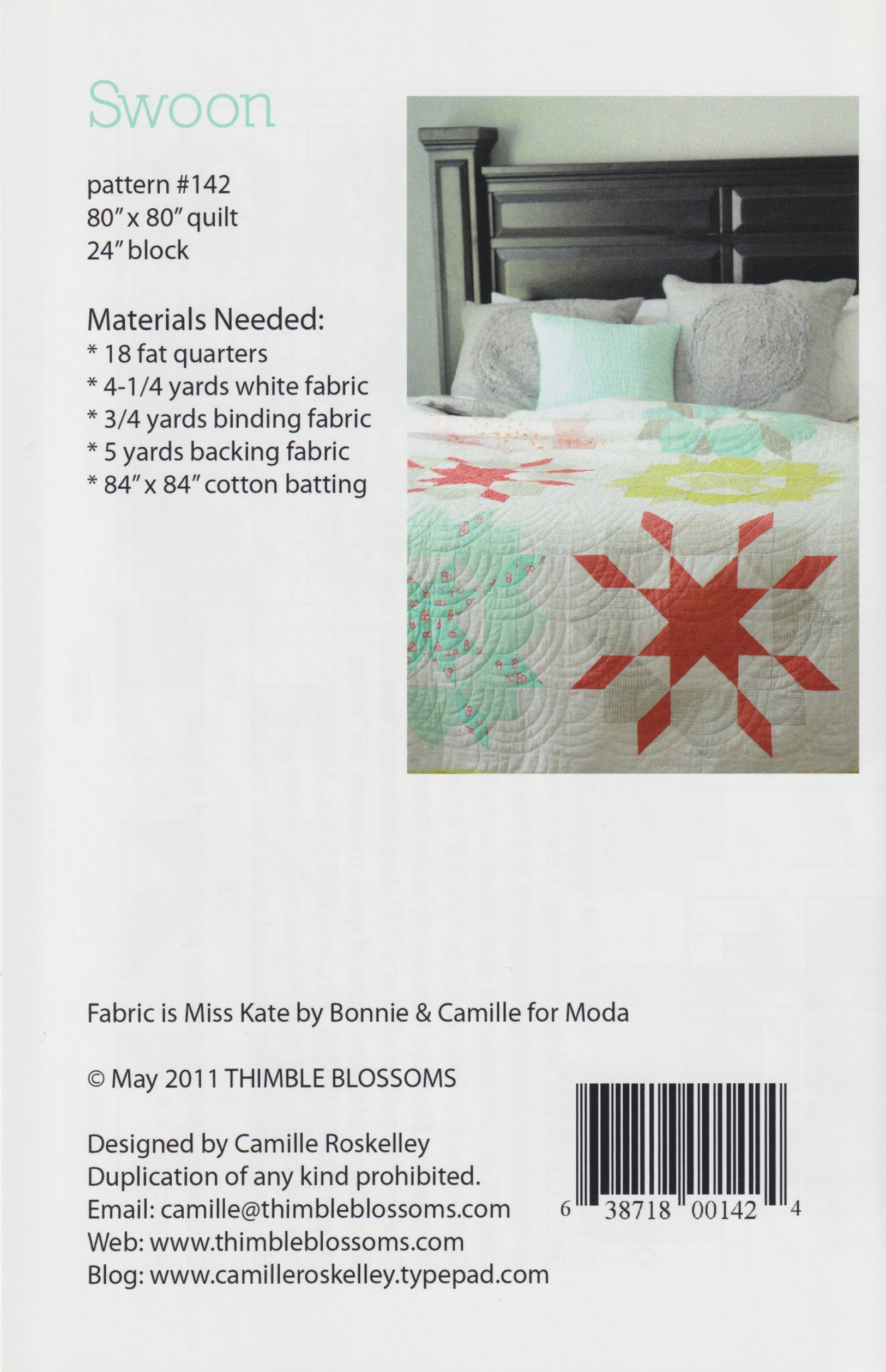 Swoon - Quilt Pattern