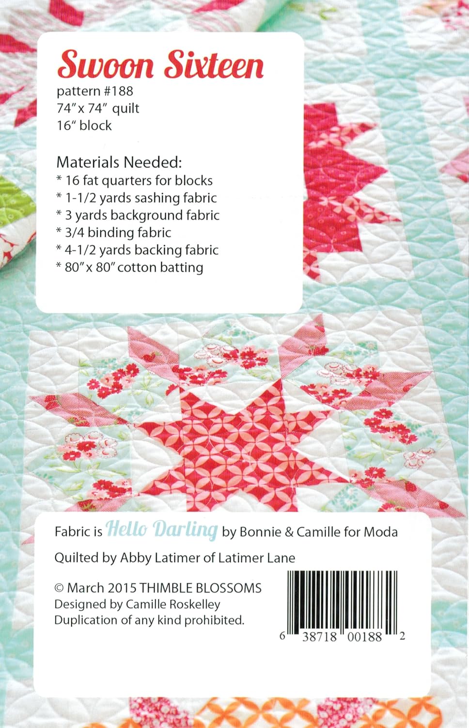 Swoon Sixteen - Quilt Pattern