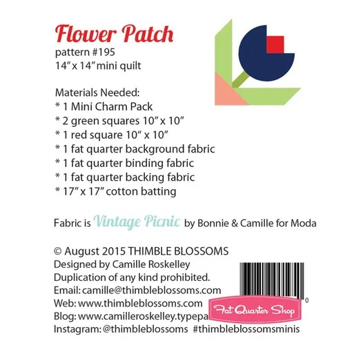 Mini Flower Patch - Quilt Pattern