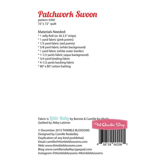 Patchwork Swoon - Quilt Pattern