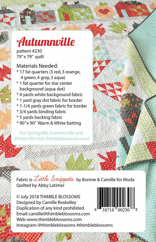 Autumnville - Quilt Pattern