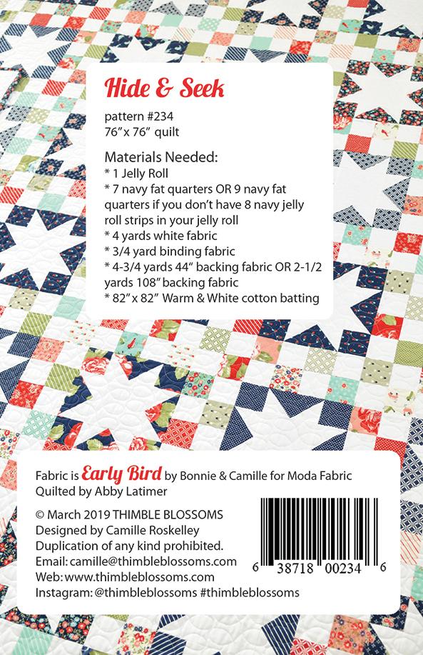 Hide and Seek - Quilt Pattern