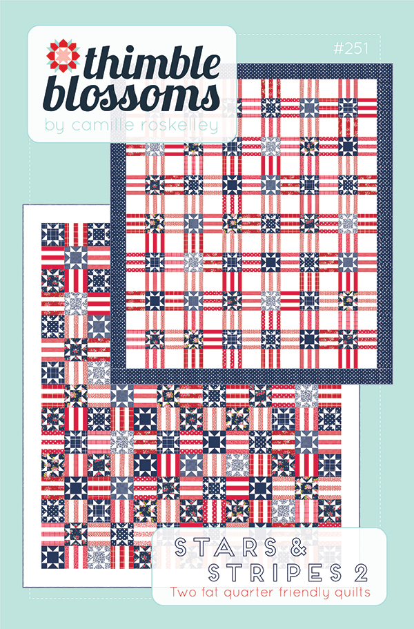 Stars And Stripes 2 - Quilt Pattern, zoomed in. Select this picture to zoom back out.