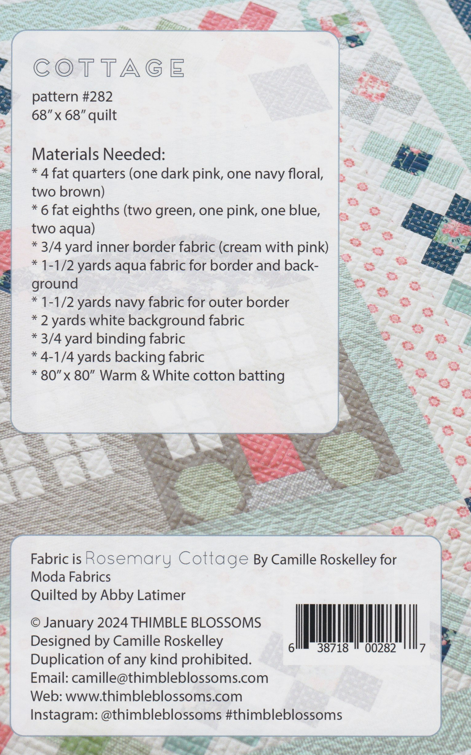 Cottage - Quilt Pattern