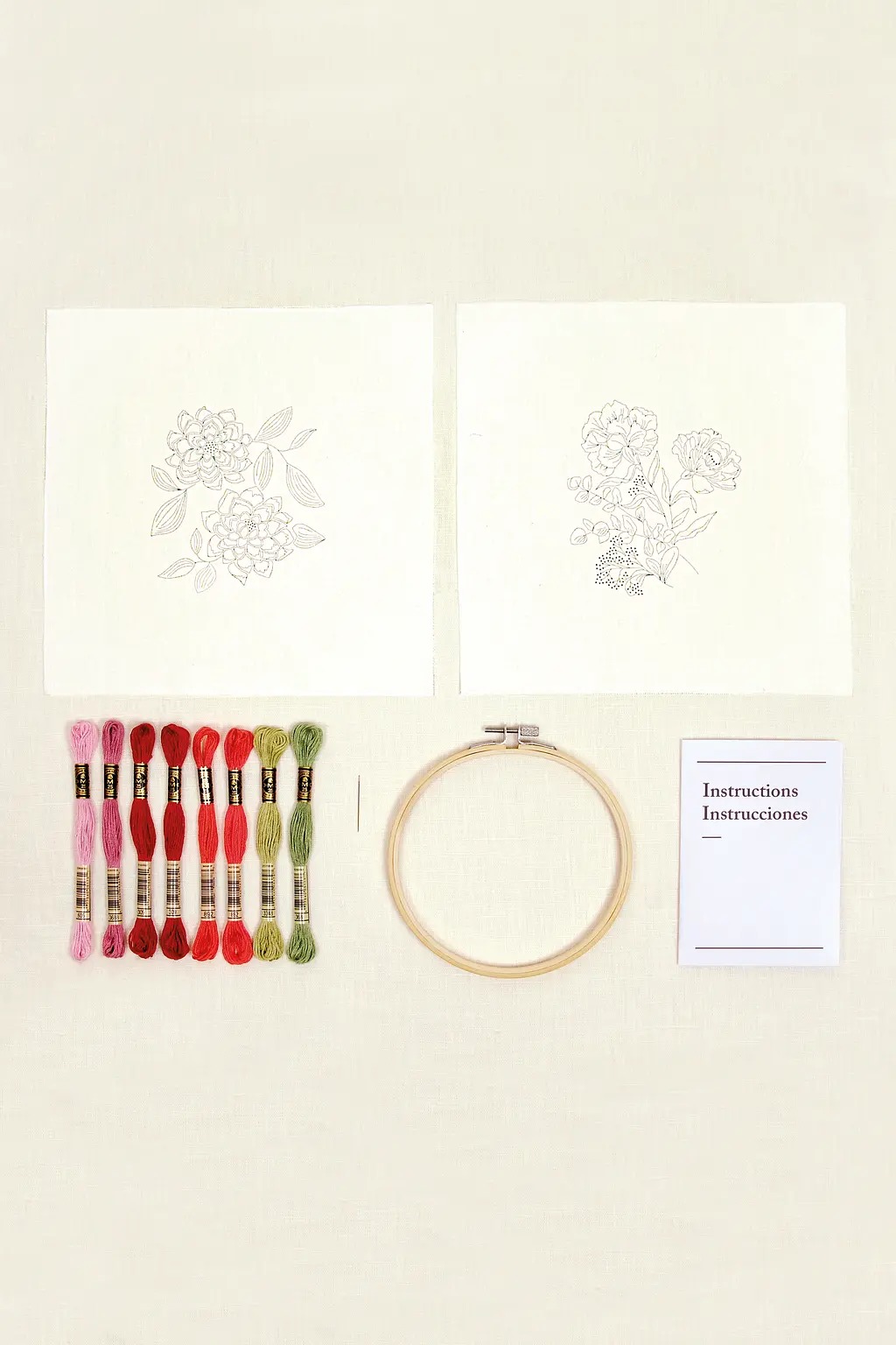 Calming Carnations - Embroidery Kit