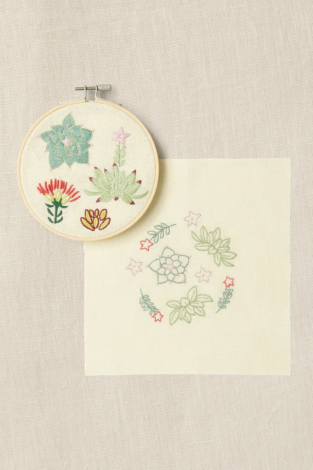 Serene Succulents - Embroidery Kit