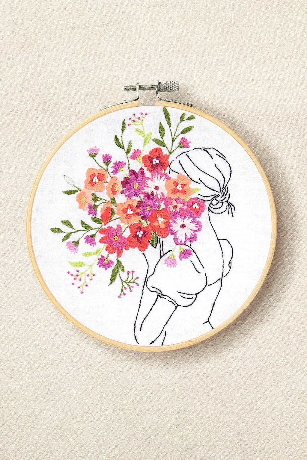Floral Embrace - Embroidery Kit
