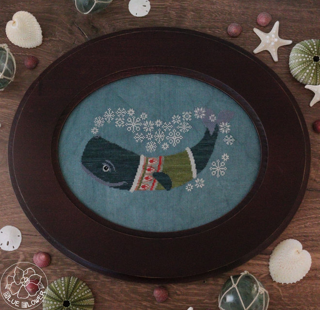 Winter Whale - Christmas Cross Stitch Pattern