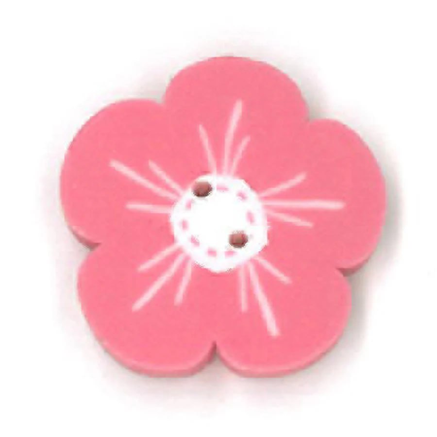 Small Pink Geranium - Button
