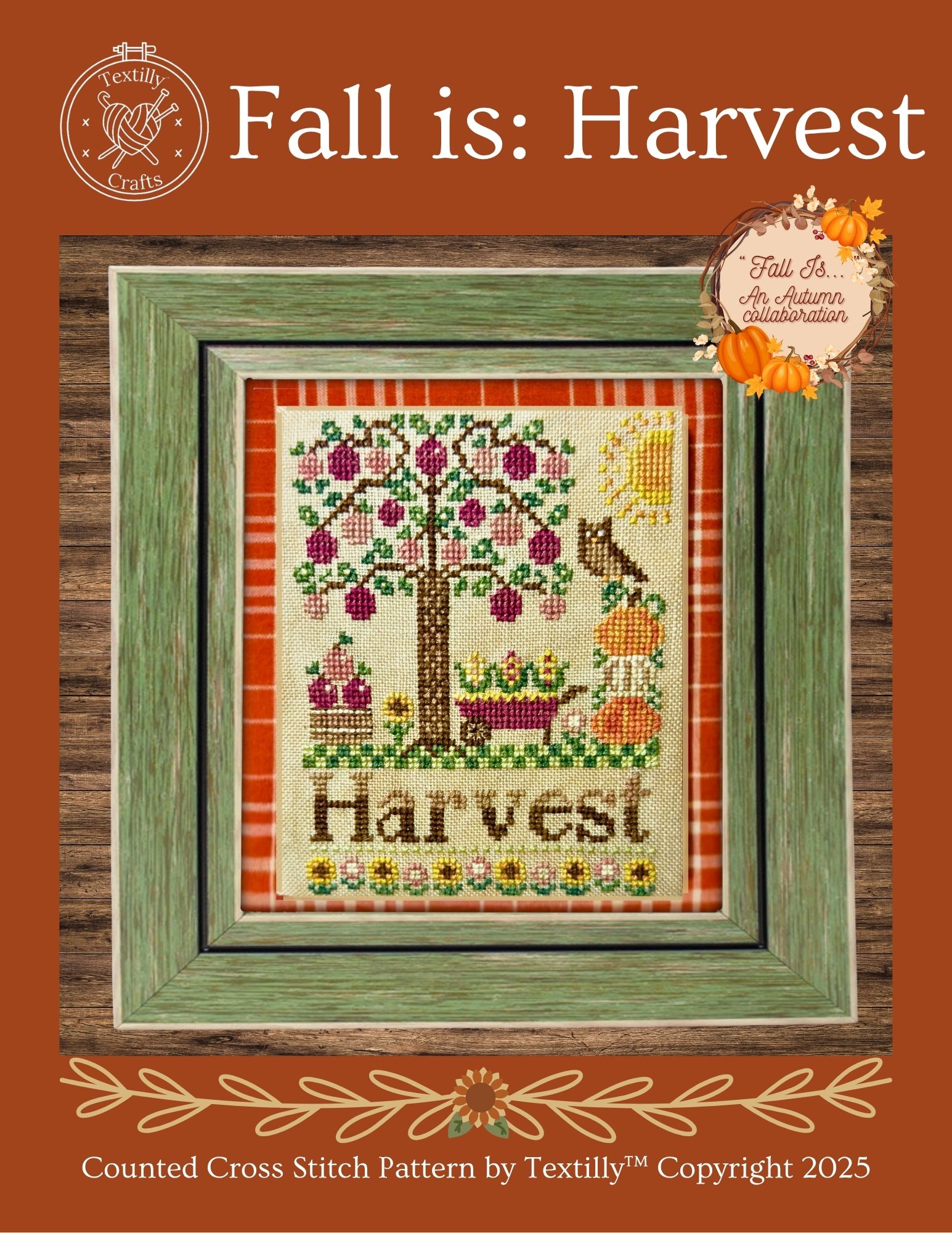 Fall is - Harvest - Cross Stitch Pattern