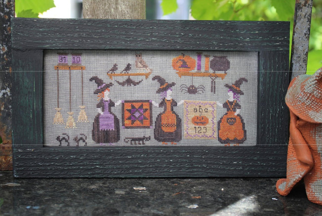 Show & Tell at the Witches Retreat - Cross Stitch Pattern