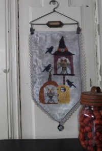 Whooo's There - Halloween Cross Stitch Pattern