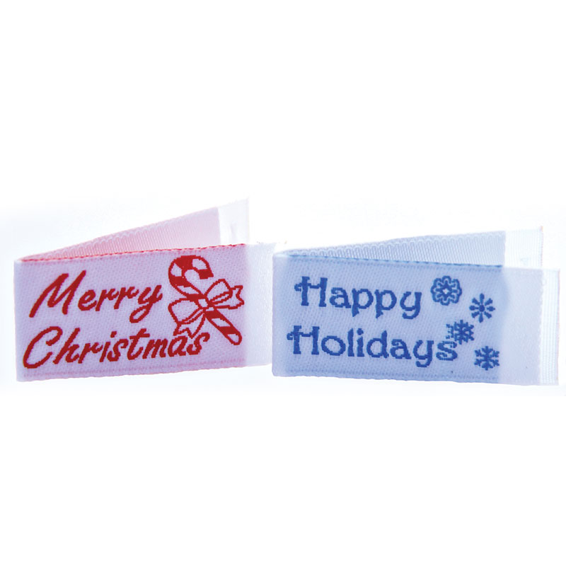 Merry Christmas & Happy Holidays - Tags 12ct