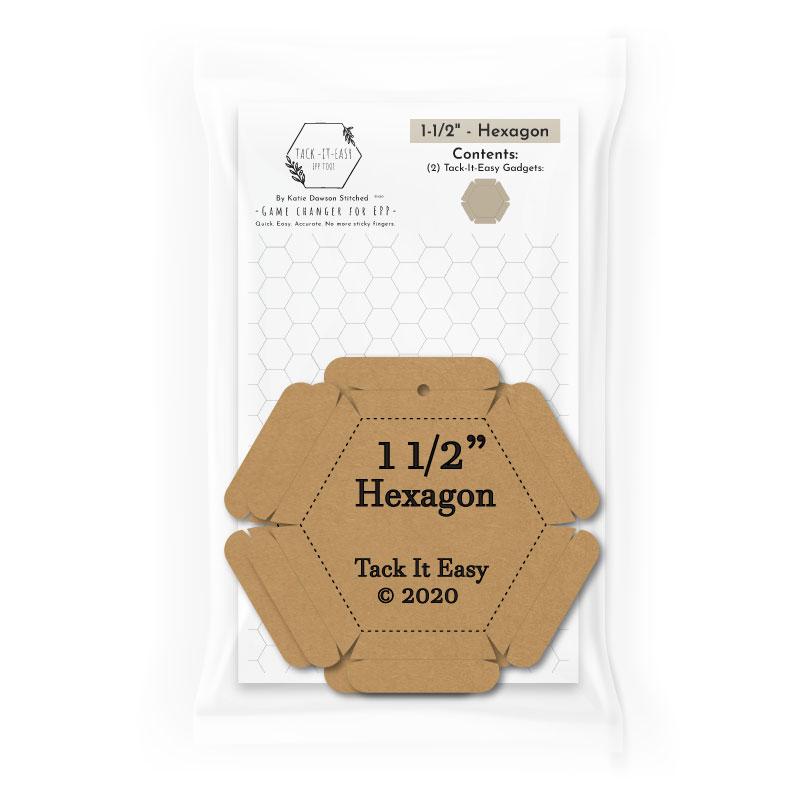 Tack it Easy 1 1/2" Hexagon Gadget - Paper Piecing Tool