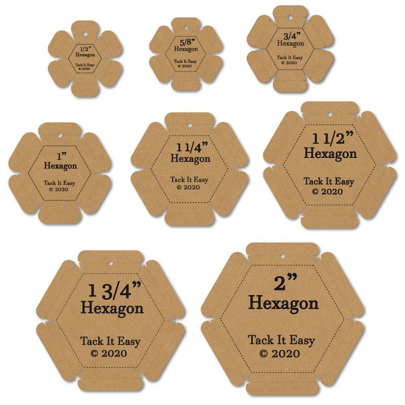 Tack it Easy Gadget Hexagon Set - Paper Piecing Tools