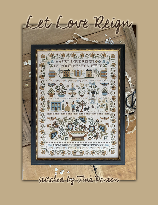 Let Love Reign - 3 Designs - Cross Stitch Pattern