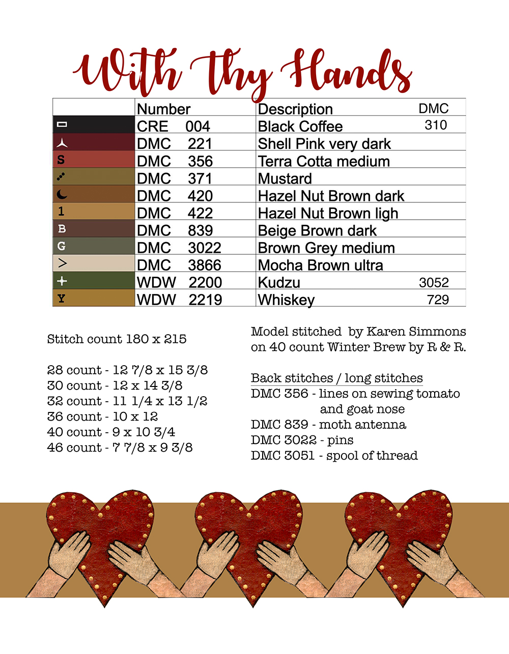 With Thy Hands - Cross Stitch Book