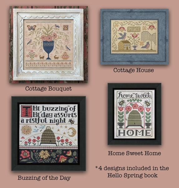 Hello Spring - 8 Designs - Cross Stitch Pattern