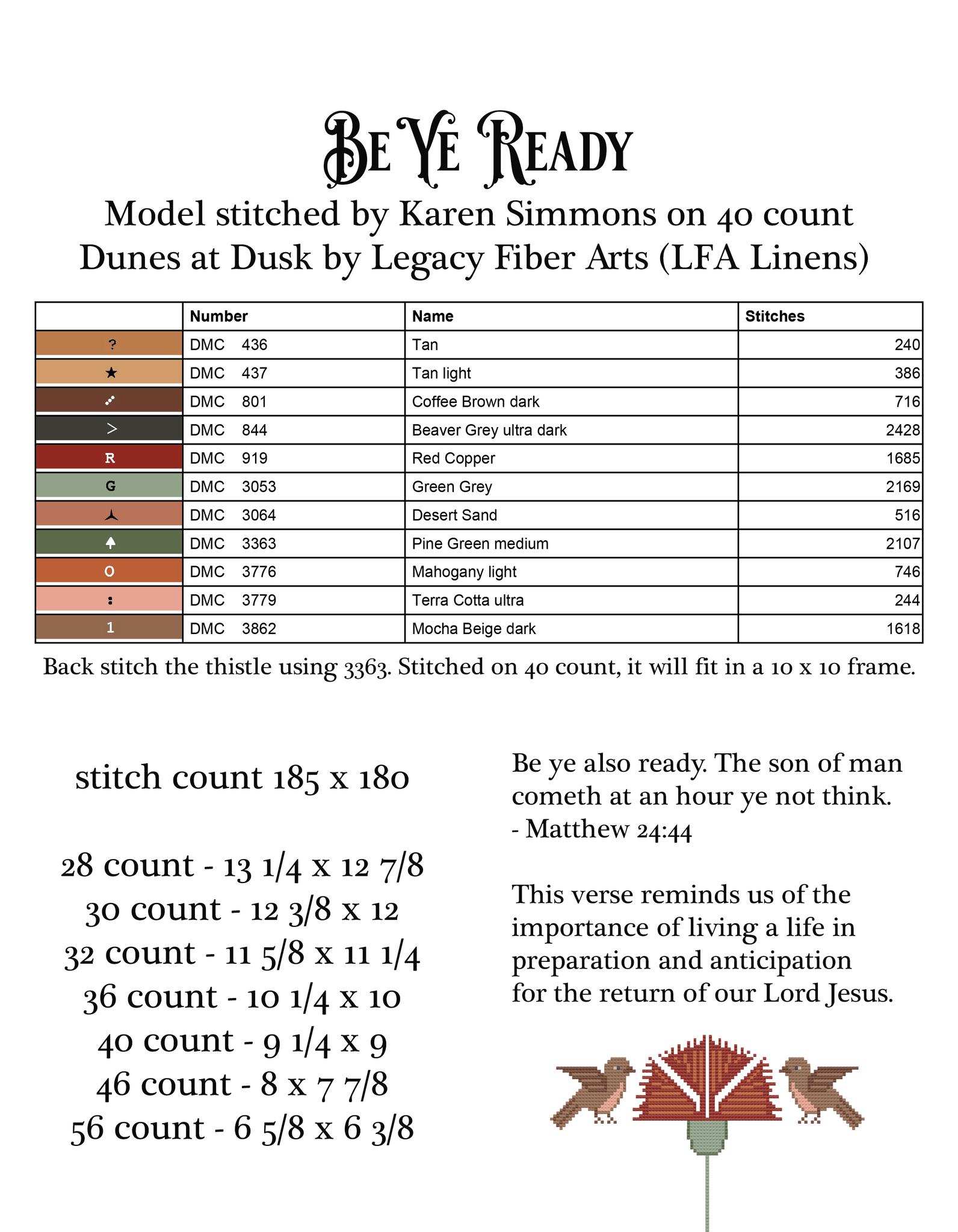 Be Ye Ready - Christian Cross Stitch Book