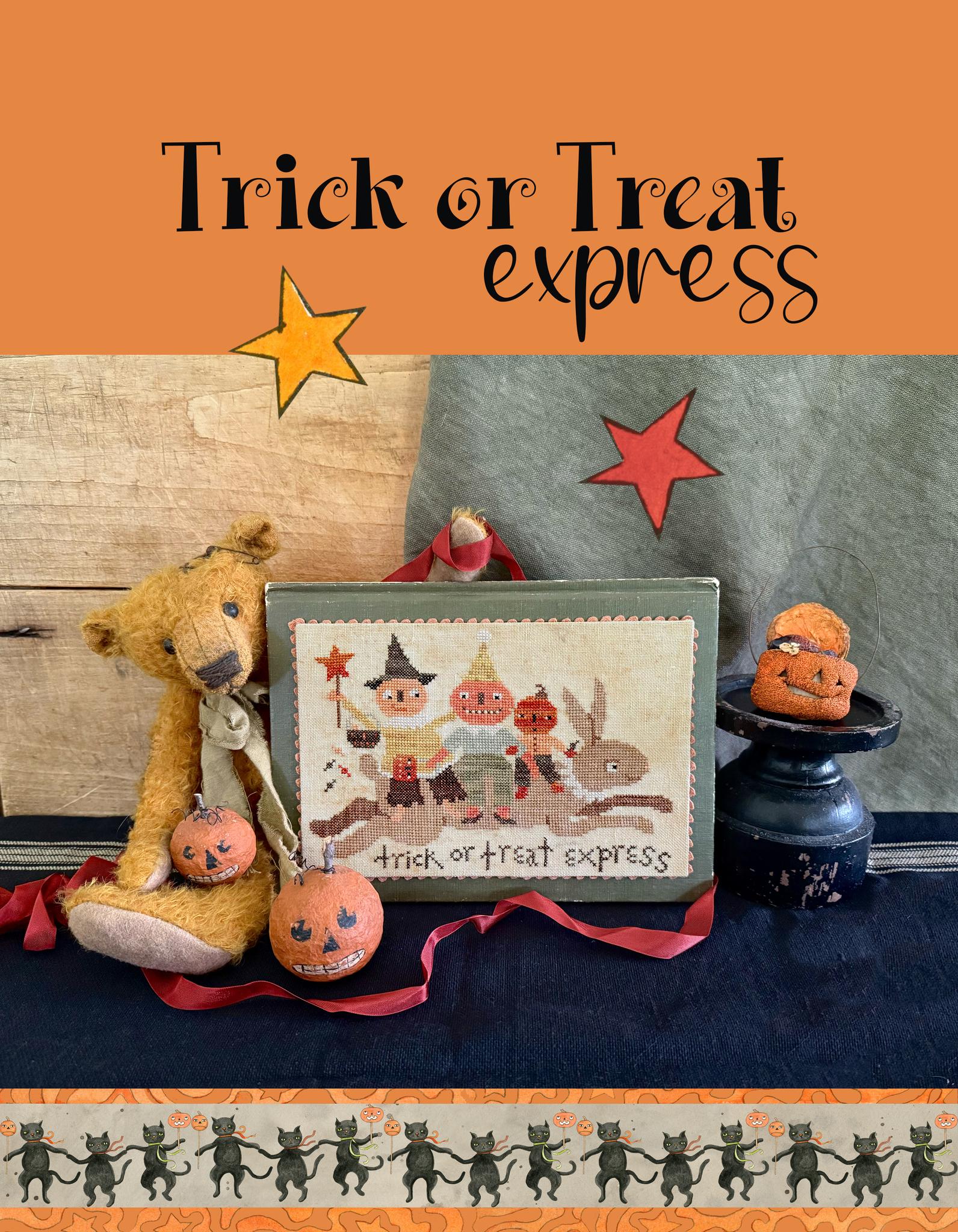 Hello Midnight - Halloween Cross Stitch Bisornu Book