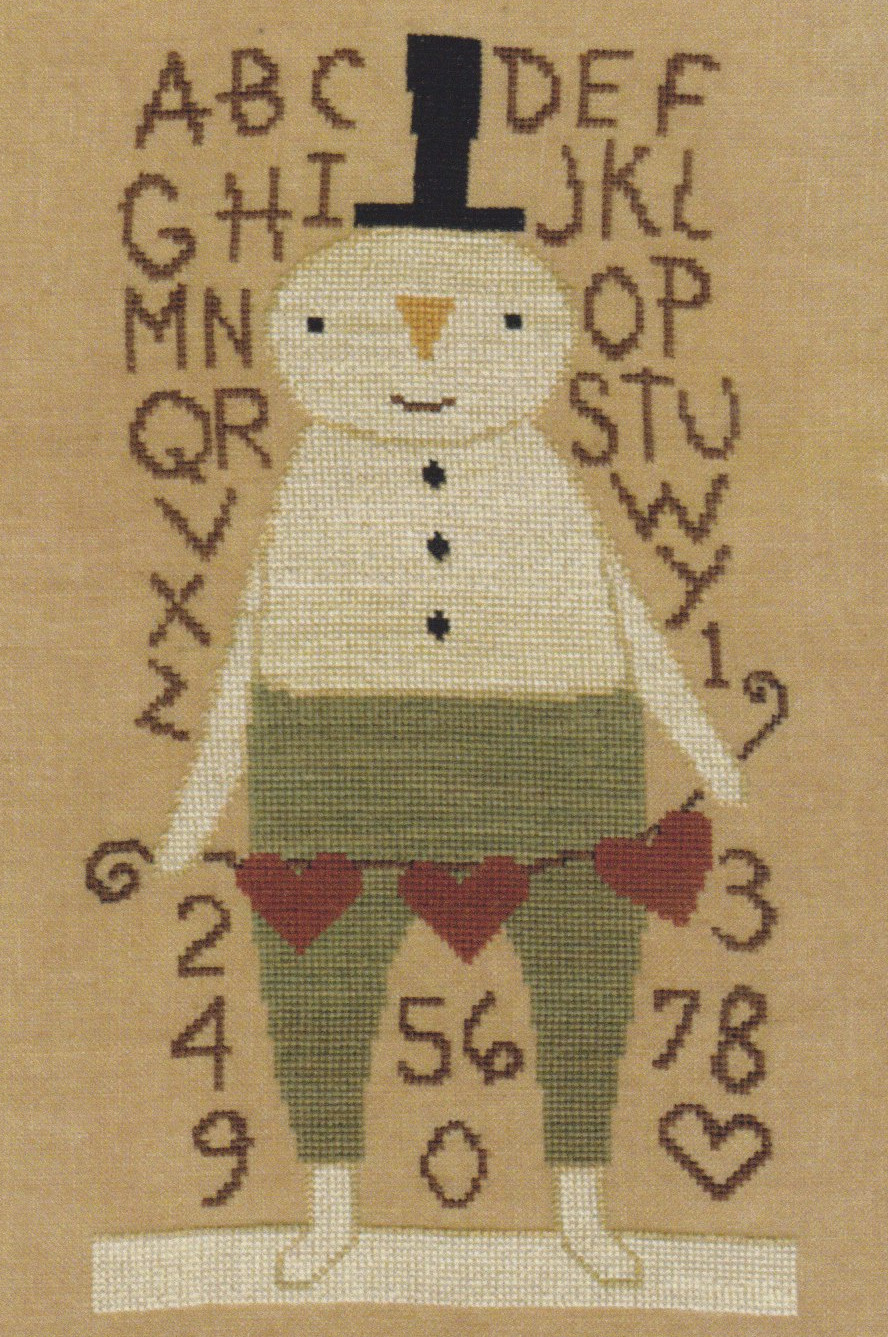 Stu Snowman - Christmas Cross Stitch Pattern