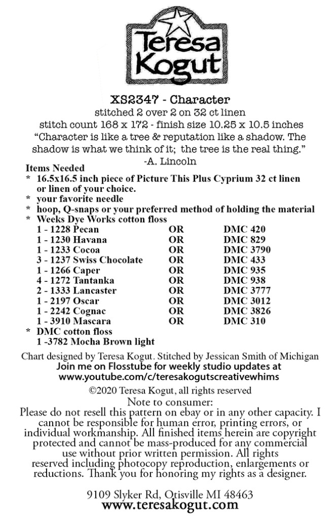 Character Sampler - Cross Stitch Pattern