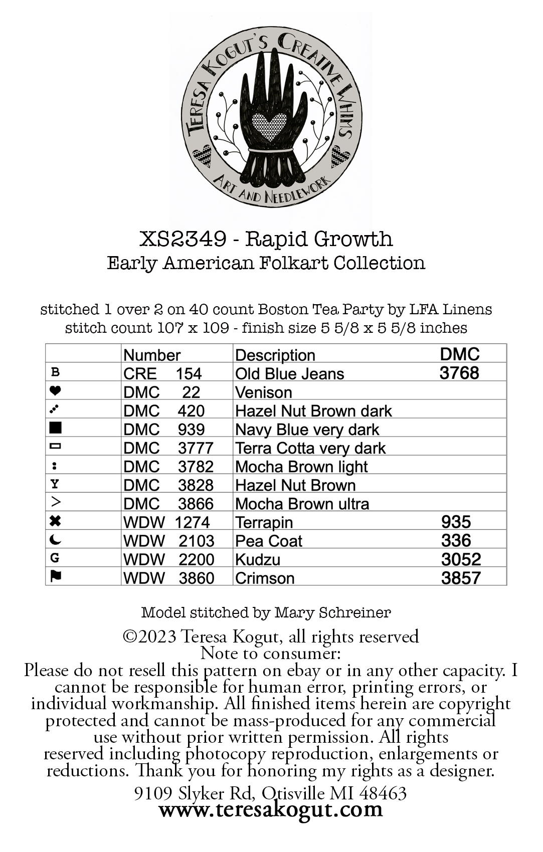 Rapid Growth - Cross Stitch Pattern