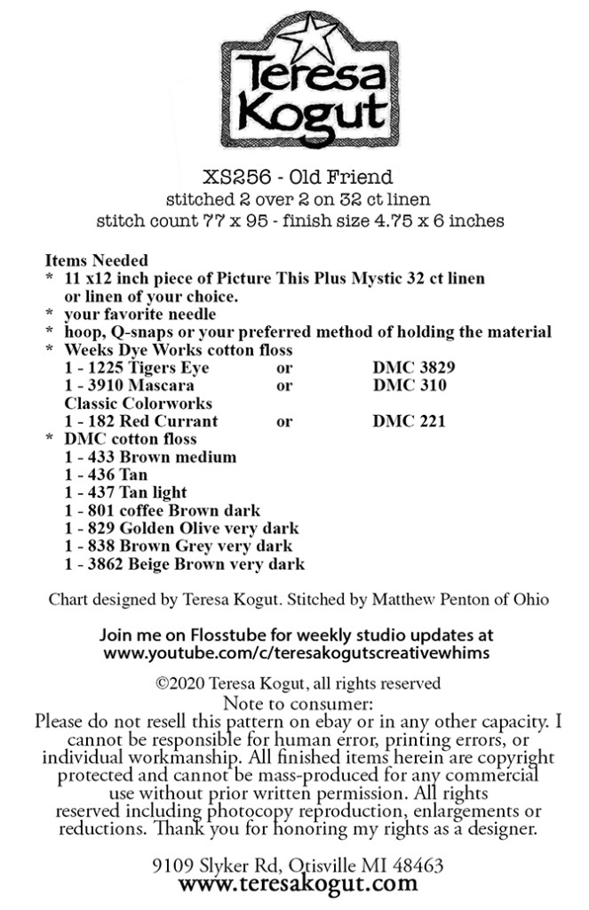 Old Friend - Cross Stitch Pattern