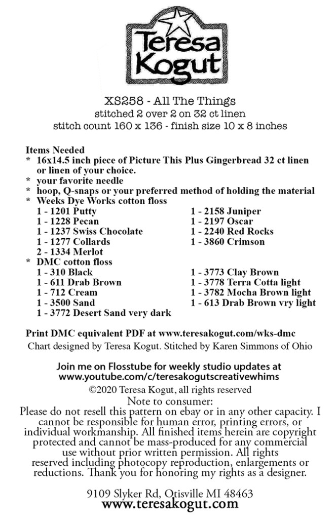 All The Things - Christmas Cross Stitch Pattern
