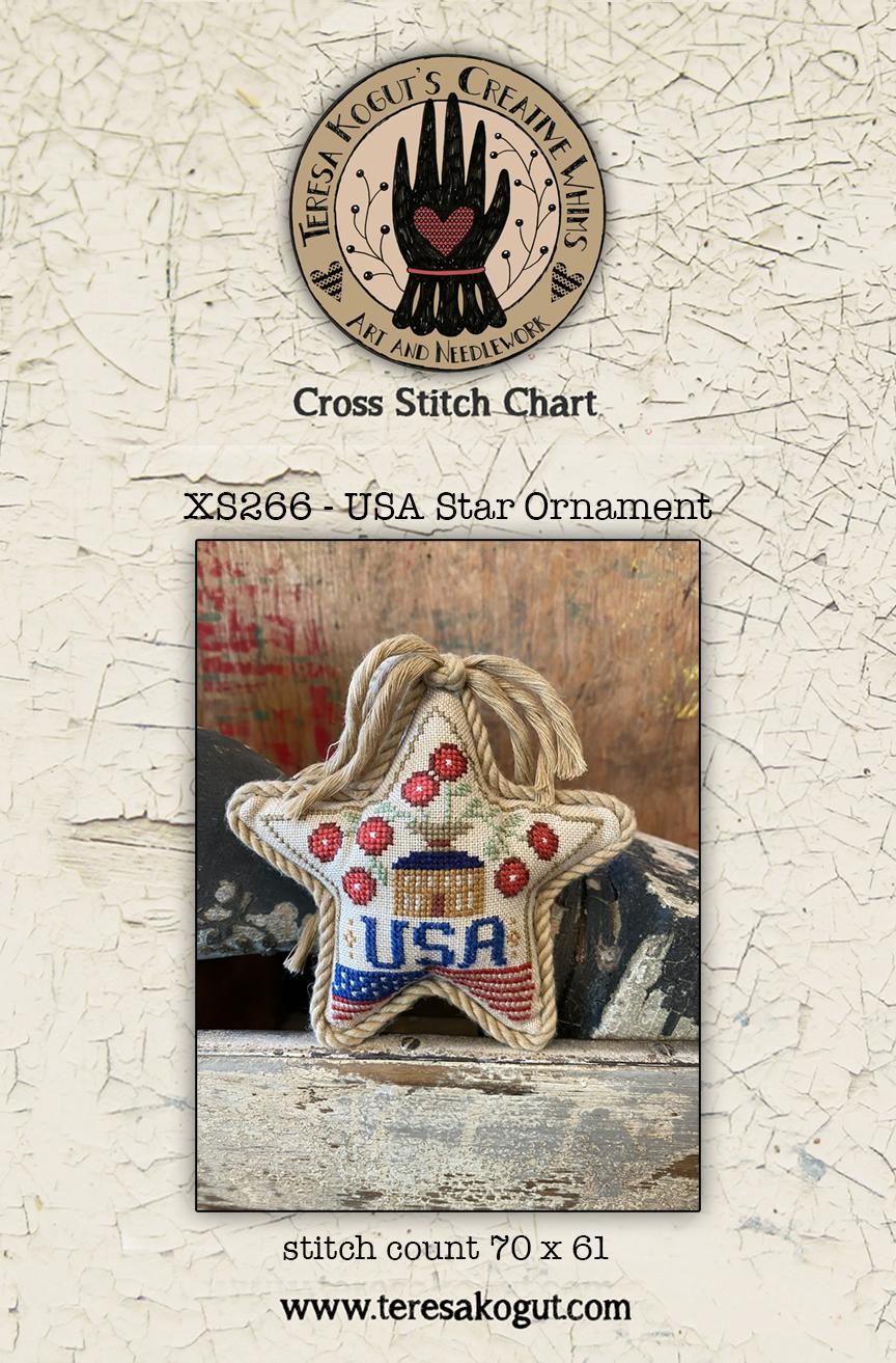 USA Star Ornament - Cross Stitch Pattern