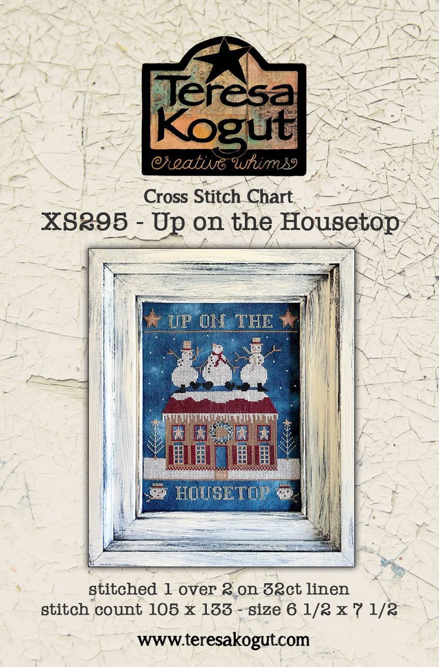 Up on the Housetop - Cross Stitch Pattern