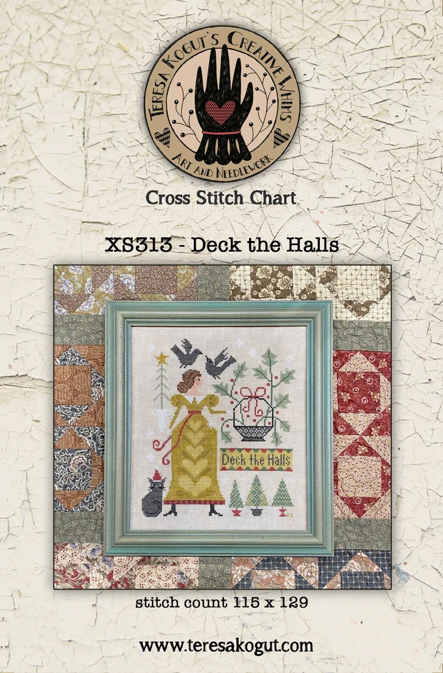 Deck The Halls - Christmas Cross Stitch Pattern