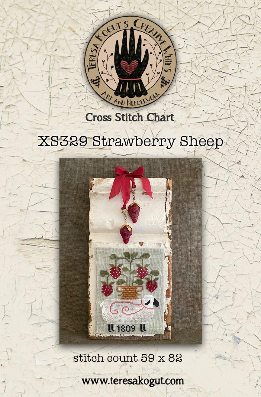 Strawberry Sheep - Cross Stitch Pattern