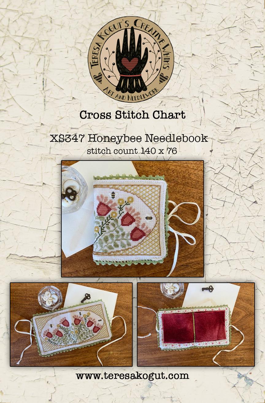 Honeybee Needlebook - Cross Stitch Pattern