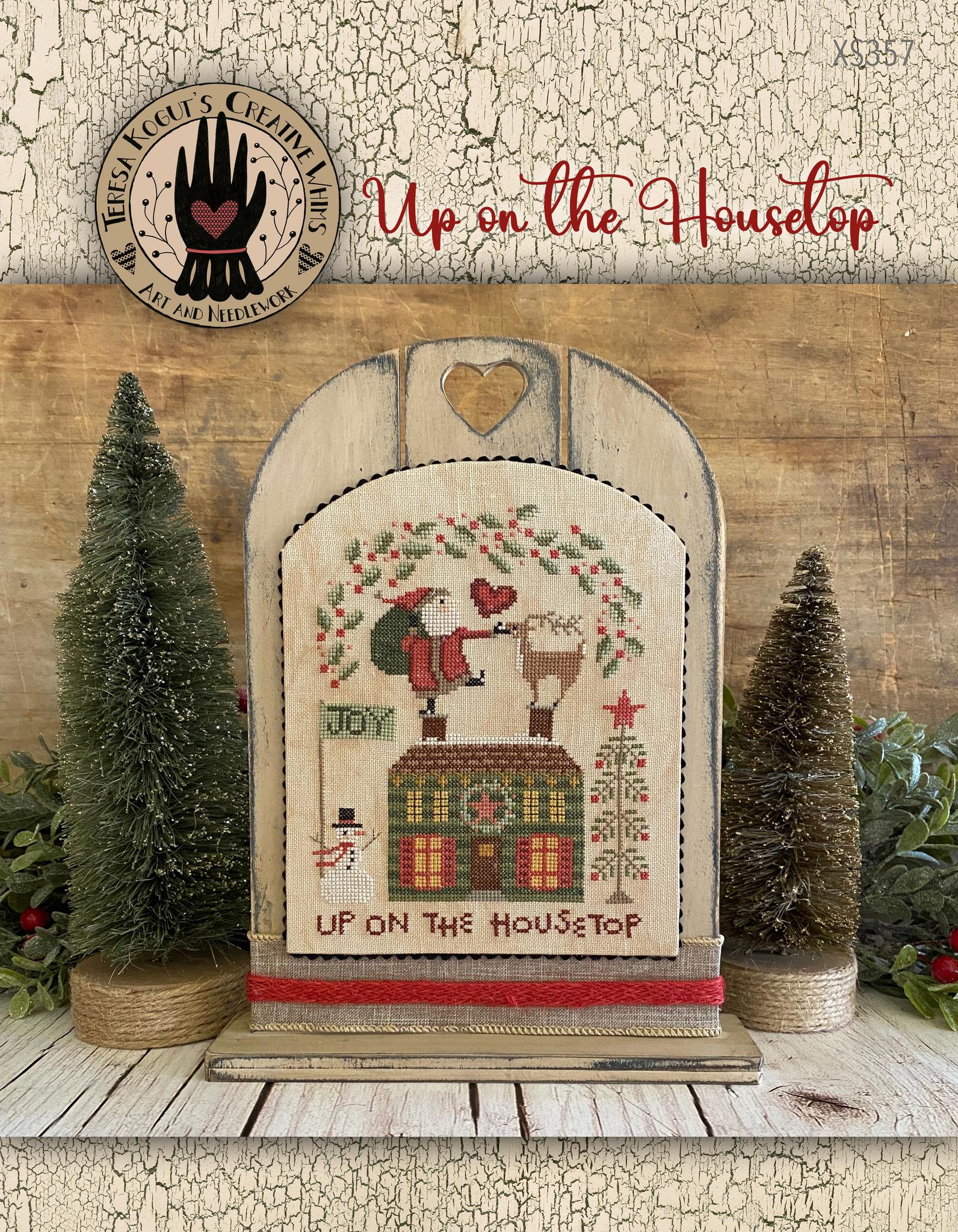 Up on the Housetop - Christmas Cross Stitch Pattern