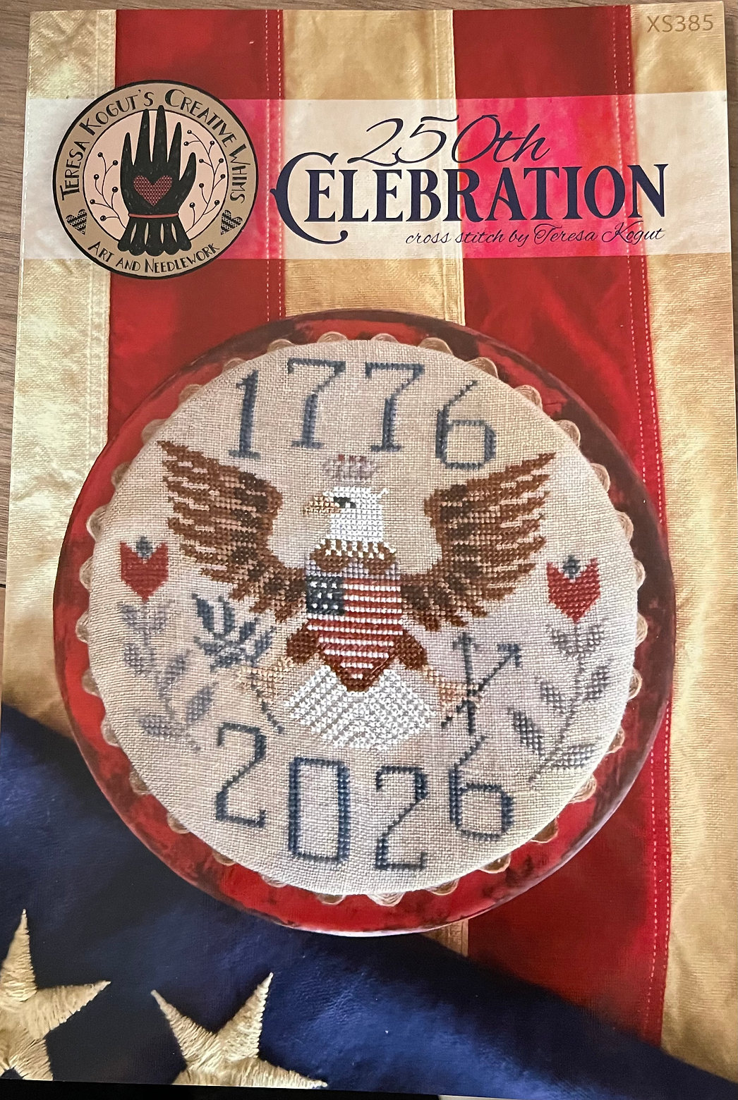 250th Celebration - Patriotic Cross Stitch Pattern