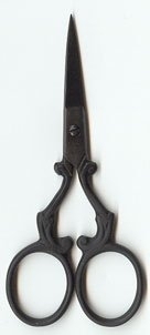 Fleur Embroidery Scissors - Matte Black 3.5"